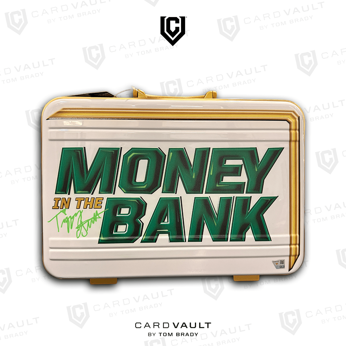 WWE Women's Money in the Bank Briefcase Tiffany Stratton Signed Fanatics COA - CardVault by Tom Brady